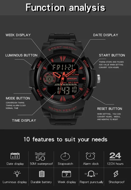SANDA%206002%20Large%20Men%20Watches%20Digital%20Watch%20Luminous%205BAR%20Waterproof%20Male%20Sport%20Watch%20Quartz%20Dual%20Display%20relogio%20masculino%20-%20Image%204