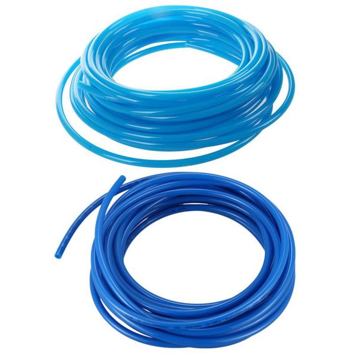 8mm(OD) x5mm(ID) PU Air Tubing Pipe Hose 10 Meter Blue & 10M 6mm x4mm Pneumatic Polyurethane PU Hose Tube Pipe Blue - blue
