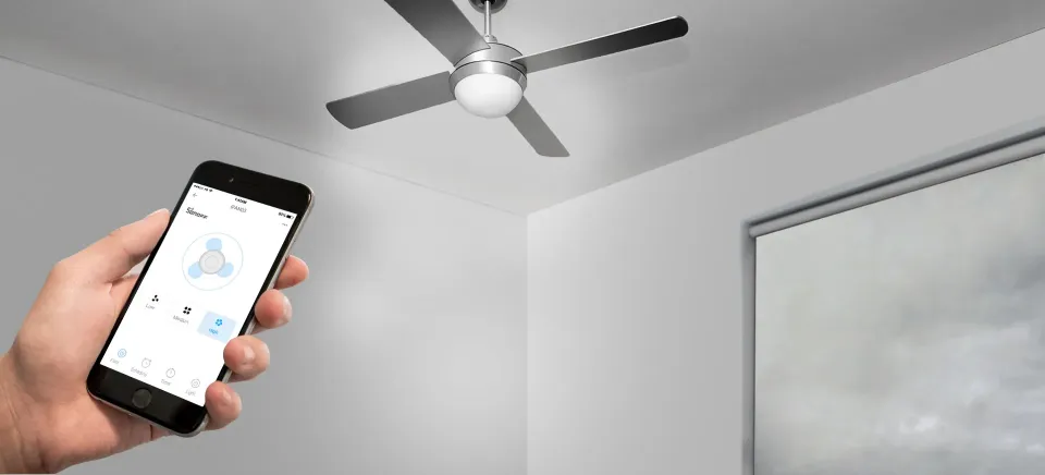 SONOFF IFan-04 100-240V WiFi Rf433 Smart Ceiling Fan Speed Light Switch Controller Support Rm433 Remote Alexa Google EWeLink - 13