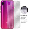 3D Carbon Fiber Back Poly Sticker For Xiaomi Redmi Note 7 PRO / Redmi Note 7s/ Redmi Note 7. 