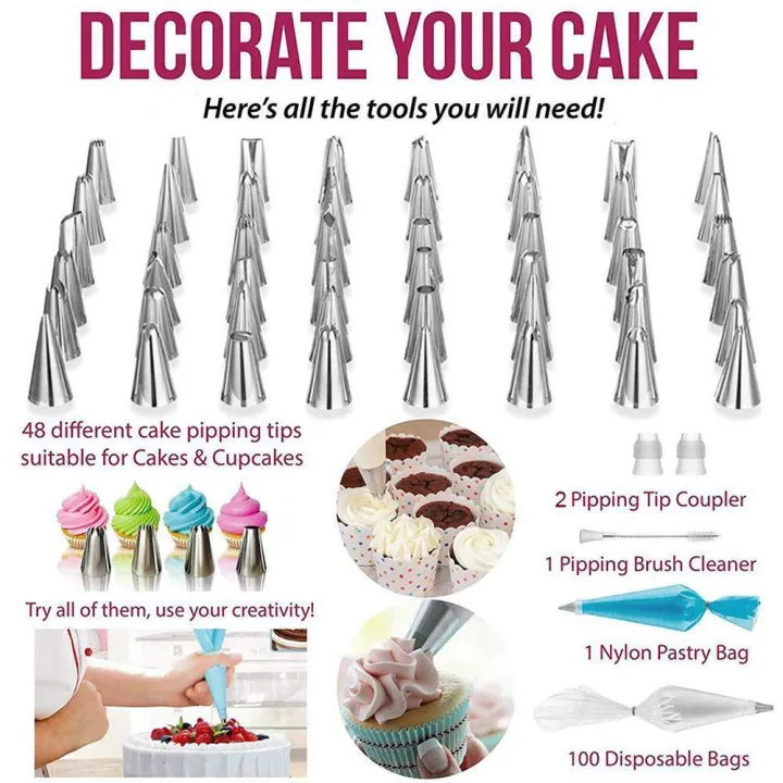 Goglor%20164%20Pcs%20Multi-function%20Cake%20Decorating%20Kit%20for%20Beginners,%20Cake%20Turntable%20Set%20Pastry%20Tube%20Fondant%20Tool%20for%20Kitchen%20Dessert%20Baking%20Supplies%20-%20Image%209