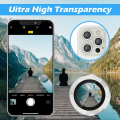 For Apple iPhone 11 Pro Silver White Camera Protector WSKEN Metal Ring Tempered Glass Camera Lens Protector. 