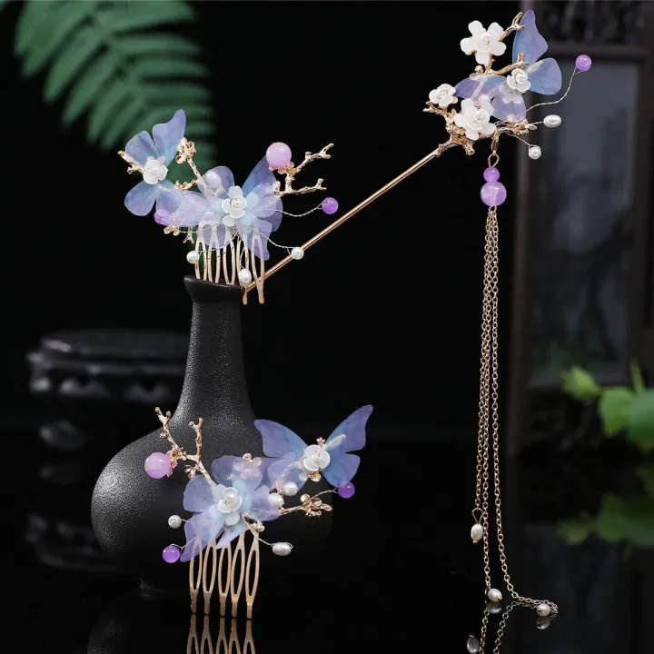 Hanfu%20headdress%20full%20set%20of%20ancient%20style%20hairpin%20Chinese%20style%20classical%20simple%20hair%20accessories%20ancient%20costume%20step-shaking%20-%20Image%202