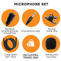 3.5mm Mini Lavalier Lapel Microphone Clip on Mic Universal Mobile Phone Omni-directional Audio Microphone. 