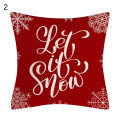 【Toy life hall】Throw Case Universal One Printed Flax Comfortable Christmas Cushion Cover for Home. 