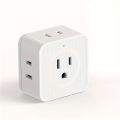 5 Way Multi Plug Outlet Extender, Wall Outlet Expander, Small Electrical Outlet Splitter for Travel, Home, Office, Dorm. 