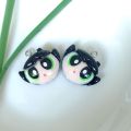 Cartoon Girl Avatar Rosin Pendant, Shiny Cute Anime Lucky Charm, DIY Necklace Bracelet Keychain Accessories, Festival Gift, 10pcs. 