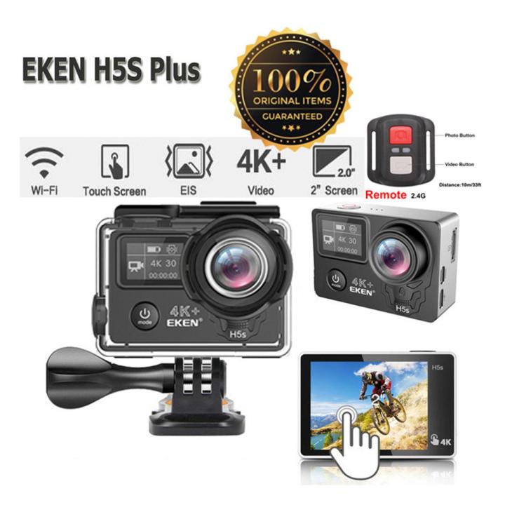 Premium Quality EKEN H5S Plus Action Camera HD 4K 30fps EIS with