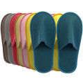 1 Pair One Time Use Hotel Slippers High Quality Closed Toe Non-slip Plush Slippers White Disposable Hotel Bathroom Slipper. 