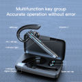 Bluetooth Earpiece Bluetooth V5.1 Headset with Charging Case Hands-Free Single Ear Headset Noise Canceling Mic for Xiaomi iPhone.