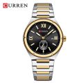 CURREN 8471 Mens Fashion Casual Quartz Watch Stainless Steel Auto Date Reloj Luminous High Quality Waterproof Business Watch for Men.