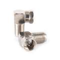 5pcs Right Angle 90 Degree Coaxial Connector F Male To F Female Adapter RG6 RG5.