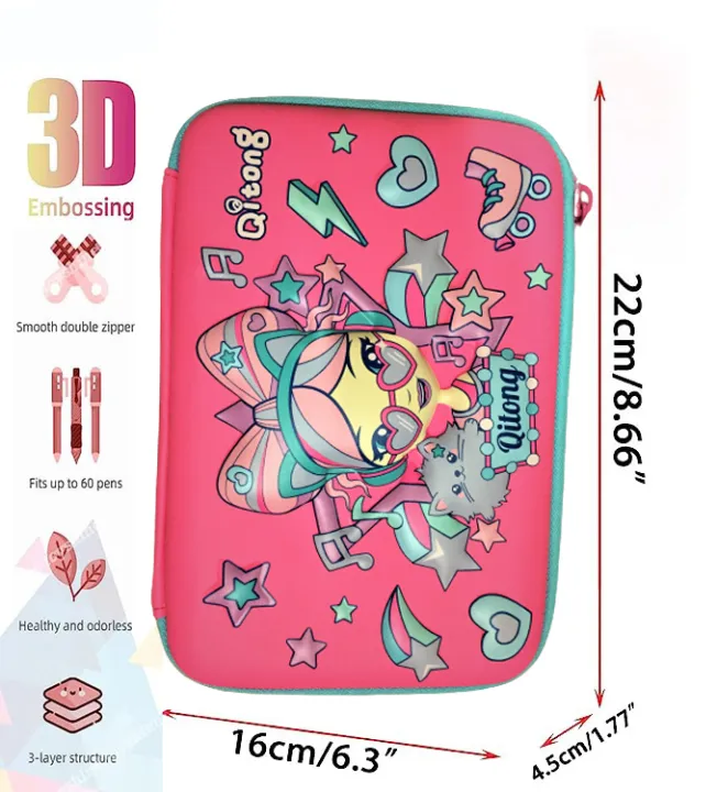 Qitong%20Music%20Queen%203D%20Pencil%20Case%20pencil%20Box%20with%20Compartments%20-%20Kids%20Large%20Capacity%20School%20Supply%20Organizer%20Students%20Stationery%20-%20Image%202