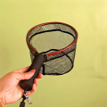 Fishing Hand Net Fishing Equipment Portable Dip Net Fly Fishing Net for Safe Fish Catching Releasing Red. 
