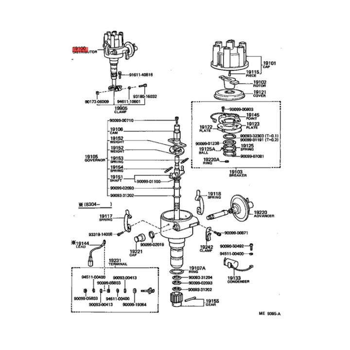 Electrical%20Ignition%20Distributor%20Assembly%2019100-61010/61240%20for%20Toyota%20-%20Image%207