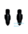 Looking Glass hole Screw or Universal Bulet For motorcycle Mirror. Black. 
