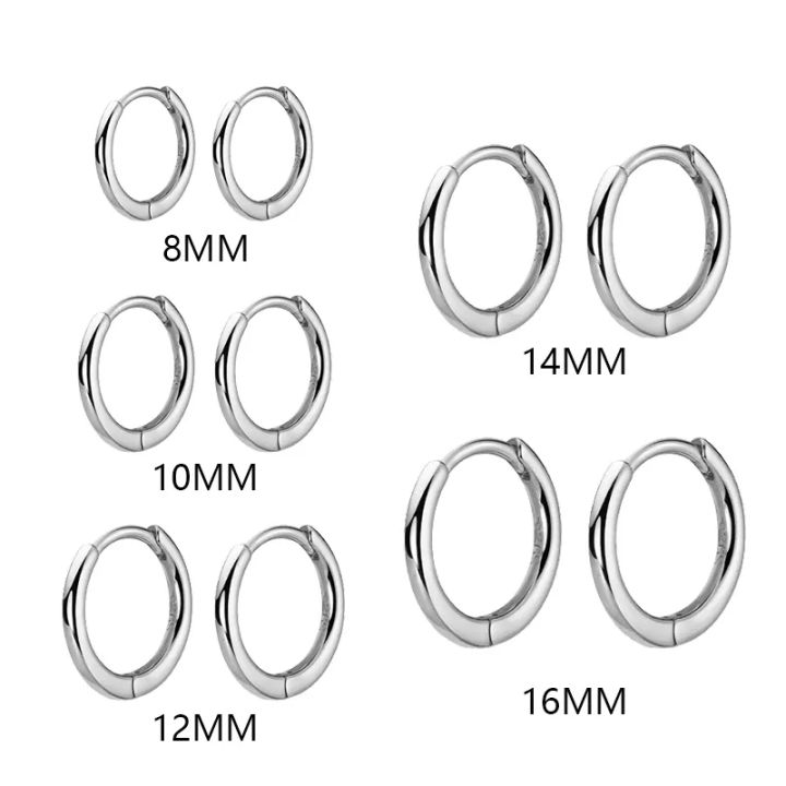 Stylish Hoop Earrings For Men- 1Pair | Daraz.com.bd