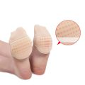Women's Invisible Toe Cover with Padding Toe Topper Liner Socks Non-Skid Bottom for High Heels Insert Insole Heel Protector. 