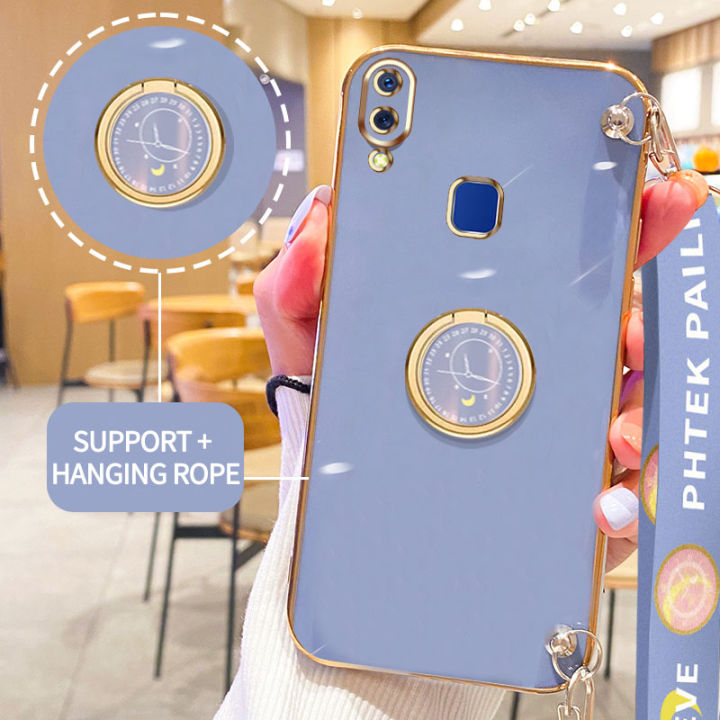AnDyH%20Phone%20Case%20for%20Vivo%20Y95%20Y93%20Y91%20Y91i%201807%201816%201817%201811%20Original%20Casing%20with%20Clock%20Standand%20Lanyard%20-%20Image%203