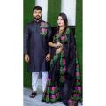 Exclusive Designer Dhupiyan Share And Dhupiyan Panjabi For Combo Couple Dress - Panjabi - Panjabi - কাপল ড্রেস শাড়ি.
