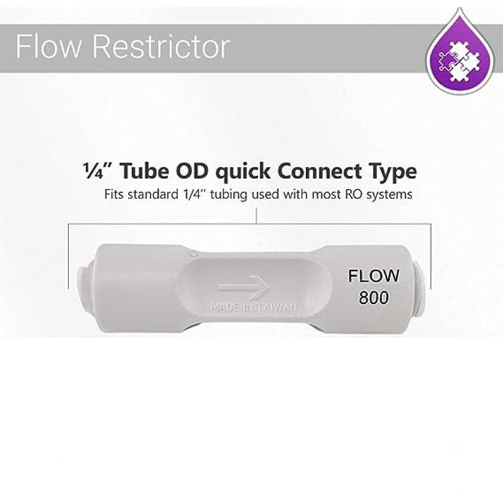 Reverse Osmosis/RO Flow Restrictor 800 ML/Min, Quick Type