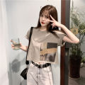 Short Sleeve T Women's T-shirt Short Korean Style Summer New Scheming Navel ins Tide. 