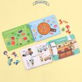 Kids Quiet Busy Book Montessori Tear And Paste Book for Children Early Learning Learning Toys Educational Gifts 21.5*14.5*1.5cm Visual Cognitive Training Toddler Preschool Activity. 
