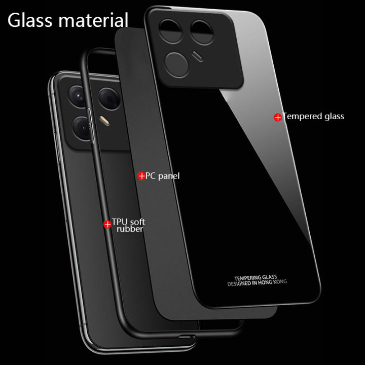 Biruiqu%20For%20Tecno%20Pova%207%20Tempered%20Glass%20Back%20Soft%20Silicone%20Edge%20Black%20Case%20Cover%20Casing%20-%20Image%208