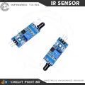 IR Sensor Module FC-51 (Transmitter and Receiver), Infrared Obstacle Avoidance Sensor For Arduino Smart Car and Line Follower Robot(LFR). 