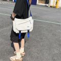 Japanese Simple Messenger Bags Korean Men Bag Younth Student Nylon Waterproof Canvas Bag Light Crossbody Bags for Women Satchels. 