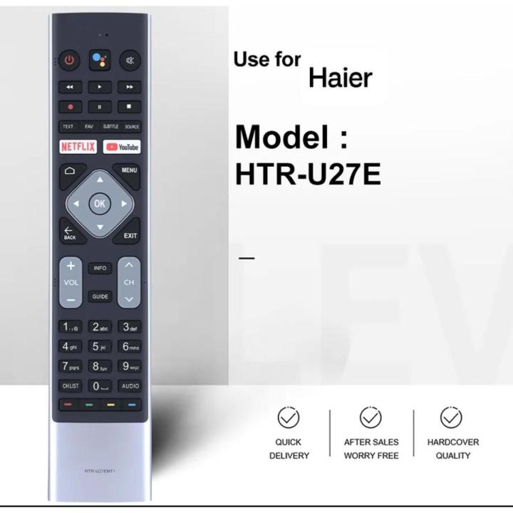 haier Android voice command Tv remote control | Daraz.com.bd