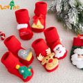 Kids Children's Socks for Girls Boys Non-slip Print Cotton Toddler Baby Christmas Socks for Newborns Infant Short Socks Clothing.