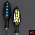 2 Pcs Universal Motorcycle led Turn Signal Light Indicator Flasher Light Flexible Amber Blinker Lamp Light for Motorbike. 