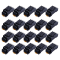 Relay base 14 pin-20 x Relay Socket Base-Black. 