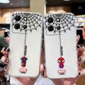 Clear Phone Case For Infinix NOTE 10 11 12 30 SMART 4 5 6 7 ZERO CAMON 19 20 PRO Case Shell Cartoon Marvel Spider-Man Spider Web. 