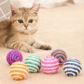 Colorful Sisal Interactive Ball Cat Toy 1pcs.