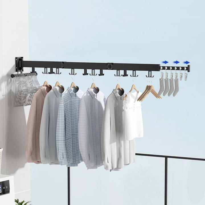 Folding%20Clothes%20Hanger%20%20Aluminum%20Retractable%20Drying%20Rack%20%20Wall-mounted%20Laundry%20Storage%20%20Space%20Save%20%20Home%20Hotel%20Clothes%20Hanger%20-%20Image%208