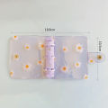 Mini 3 Hole Daisy Notebook Planner Organizer Binder Note Journal Diary Ring Binder Planner Notepads Stationery School Office Supplies.