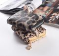 2023 New Fashion Women Wallet Small Cute Short Pu Leather Girl Wallets Zipper Purses Leopard Animal Print Card Holder Zip Around.
