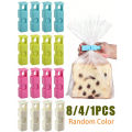 8/4Pcs Food Sealing Clips Bread Storage Bag Clips For Snack Wrap Bags Spring Clamp Reusable Kitchen Organization Sealing Clamp. 