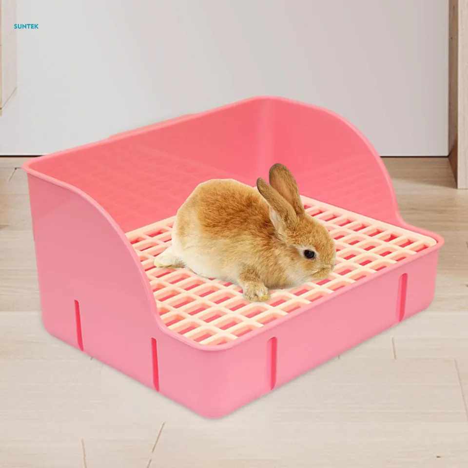 Rabbit for Cage Small Animals Litter Tray Durable Corner Toilet
