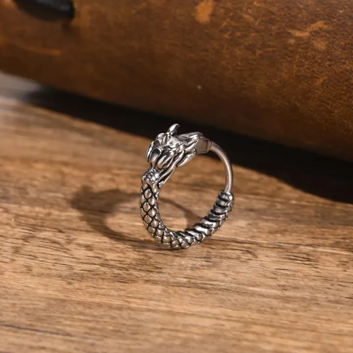 Men's%20Snake%20Earring%20Hoop%20Huggies,%20Never%20Fade%20Silver%20Color%20Stainless%20Steel%20Round%20Hoop%20Earring%20for%20Male%20Boys,%20brincos%20masculinos%20-%20Image%204