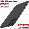 lthmy for Vivo Y15a V2134 Flexible Soft Matte Black Crystal Clear Phone Case Silicone Protective Back Cover.