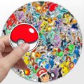 50PCS Anime Pokemon Cute Stickers Decals DIY Notebook Laptop Phone Suitcase Bike Graffiti Funny Cartoon Sticker. 