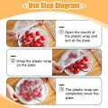 50/100/200pcs Disposable Shower Cap Elastic Plastic Wrap Covers Food Non-woven Bath Hat Waterproof Shower Cap Kitchen. 