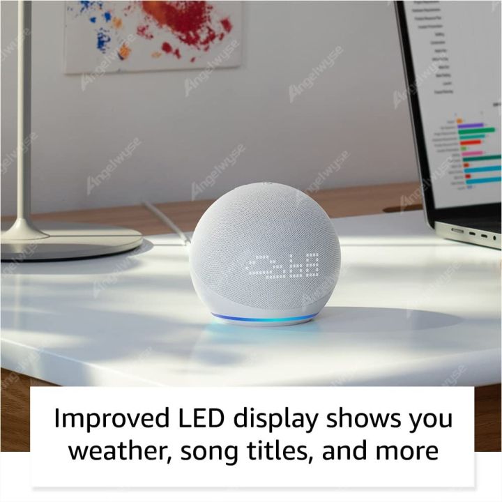 Original%20Alexa%20Echo%20Dot%205th%20Generation%20Smart%20Mini%20Wifi%20Home%20BT%20Alexa%20Speaker%20Horn%20with%20Sound%20Control%20Voice%20Assistant%20and%20Clock%20-%20Image%203