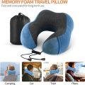U Shaped Rebound Memory Foam Neck Pillows Soft Travel Pillow Massage Sleeping Neck Pillow Cervical For Car Office Sleeping Aid. 