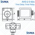 AH3-2 8 Pins AC 220V 0-60s Time Delay Timer Relay Solid State with Socket.