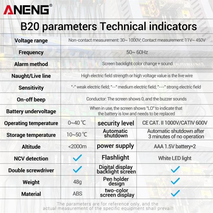 ANENG%20B20%20Double%20Head%20Screwdriver%20Smart%20Recognion%2011V~%20450V%20AC%20Voltage%20Detection%20Dual-use%20Slotted%20Cross%20Digital%20Meter%20Tester%20Pen%20-%20Image%206