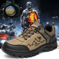 Hiking shoes men's breathable, wear-resistant, comfortable, casual outdoor work shoes, foreign trade plus-size men's shoes stock wholesale. 